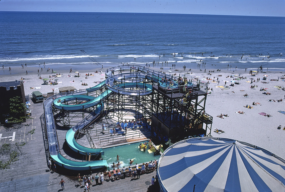 #61 Water slide above Fun Pier, Wildwood, New Jersey, 1978