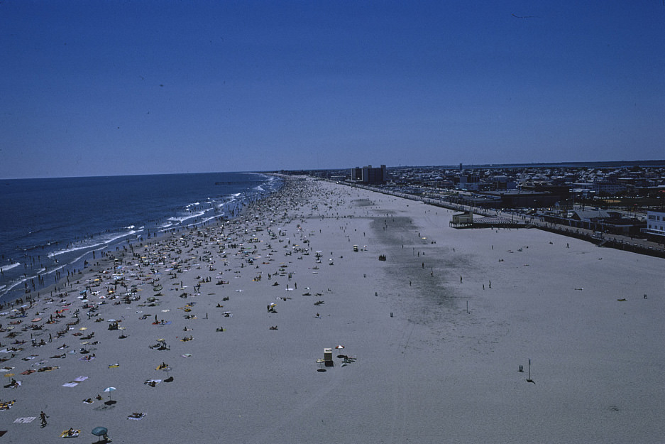 #128 Overall above to south, Wildwood, New Jersey, 1978