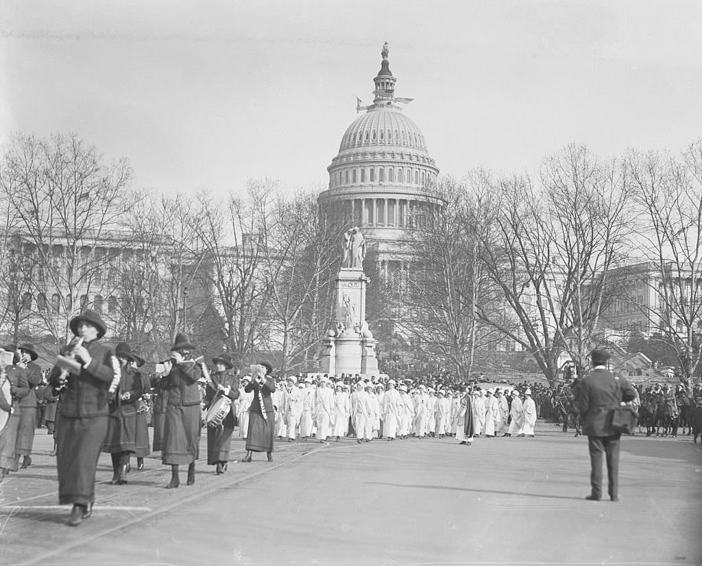 #21 Suffragette Parade near Capitol, 1913