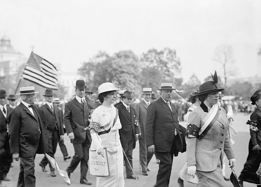 #4 Woman Suffrage Parade, Close-Up, Washington DC,1913