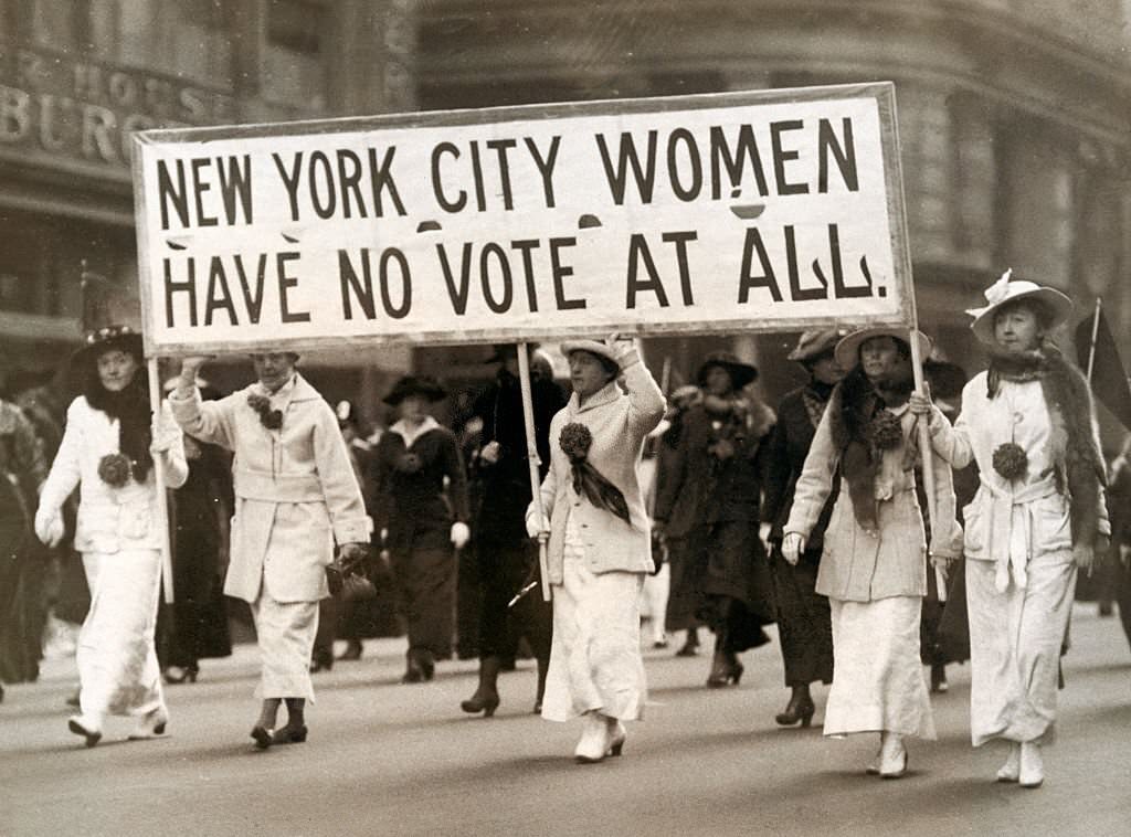 #45 Woman Marching in Parade, 1913