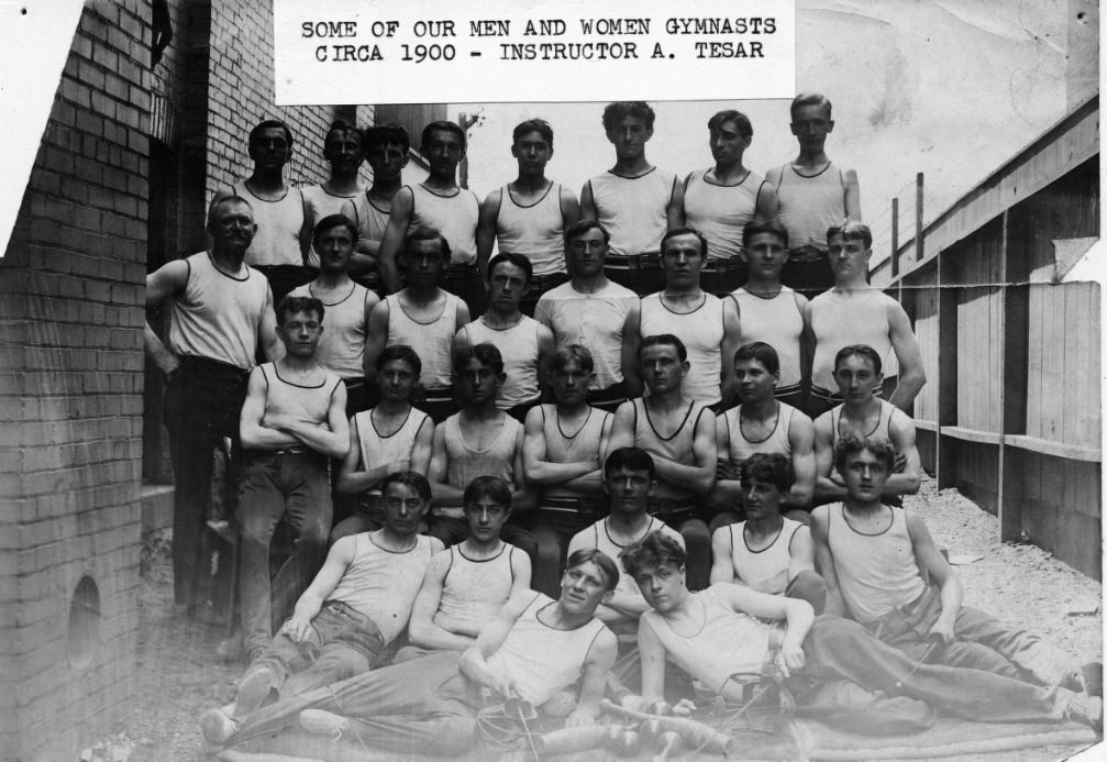 #112 Men of the Gymnastic Association Sokol in St. Louis, 1900