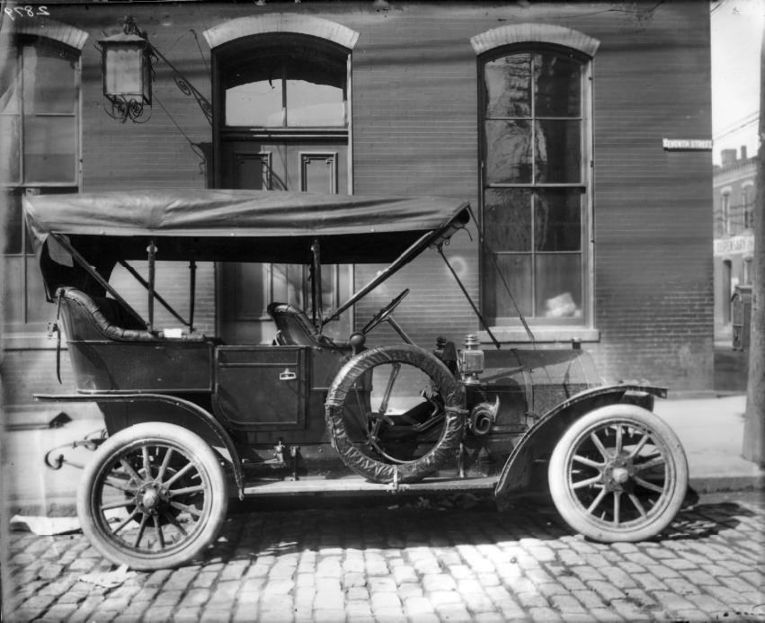#121 Car Parked On Seventh Street, 1906