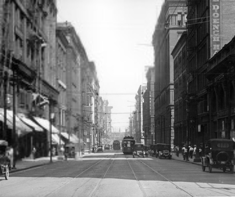 #159 Washington Avenue from approximately North Tucker Boulevard, 1901.