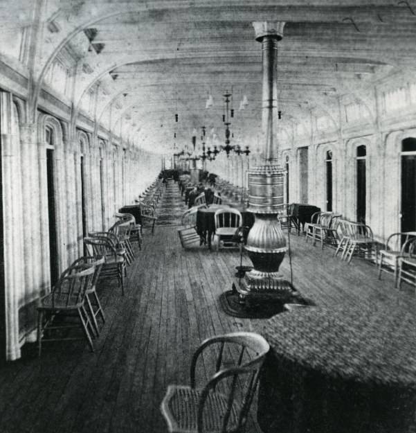 #161 Cabin of the excursion boat Alton, 1909