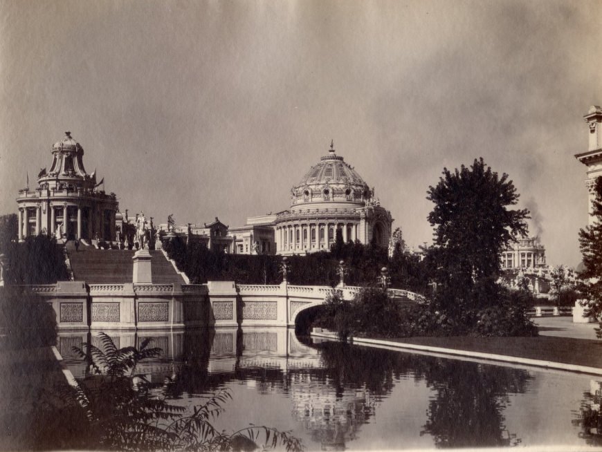 #167 The Festival Hall at the 1904 World’s Fair viewed from the northeast looking across the lagoon.