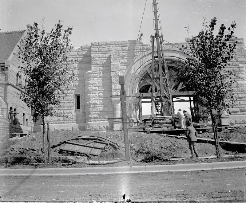 #180 Construction progress on the Second Presbyterian Church in Saint Louis, Missouri, 1902