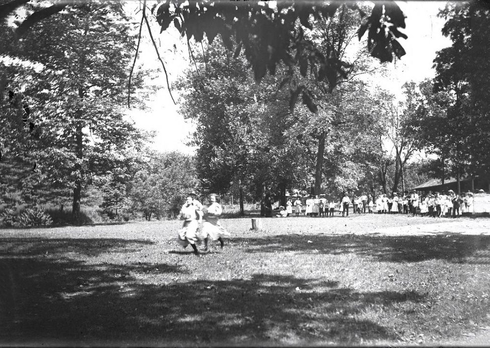 #209 Children Running Through a Park, 1901
