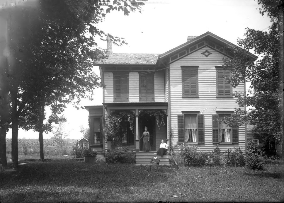 #223 A Family in Front of a Farmhouse, 1902
