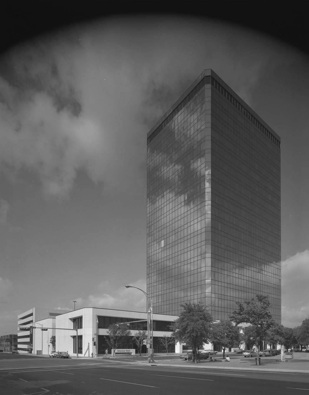#19 American Bank Exterior, 1978. The building stands on the corner of West 6th Street and Colorado Street.