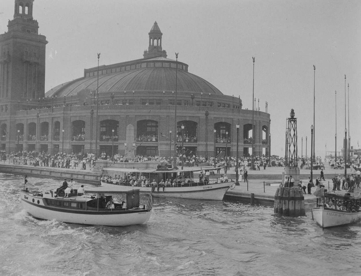 #85 Activity on the east end of Municipal Pier, Chicago, Illinois, 1916