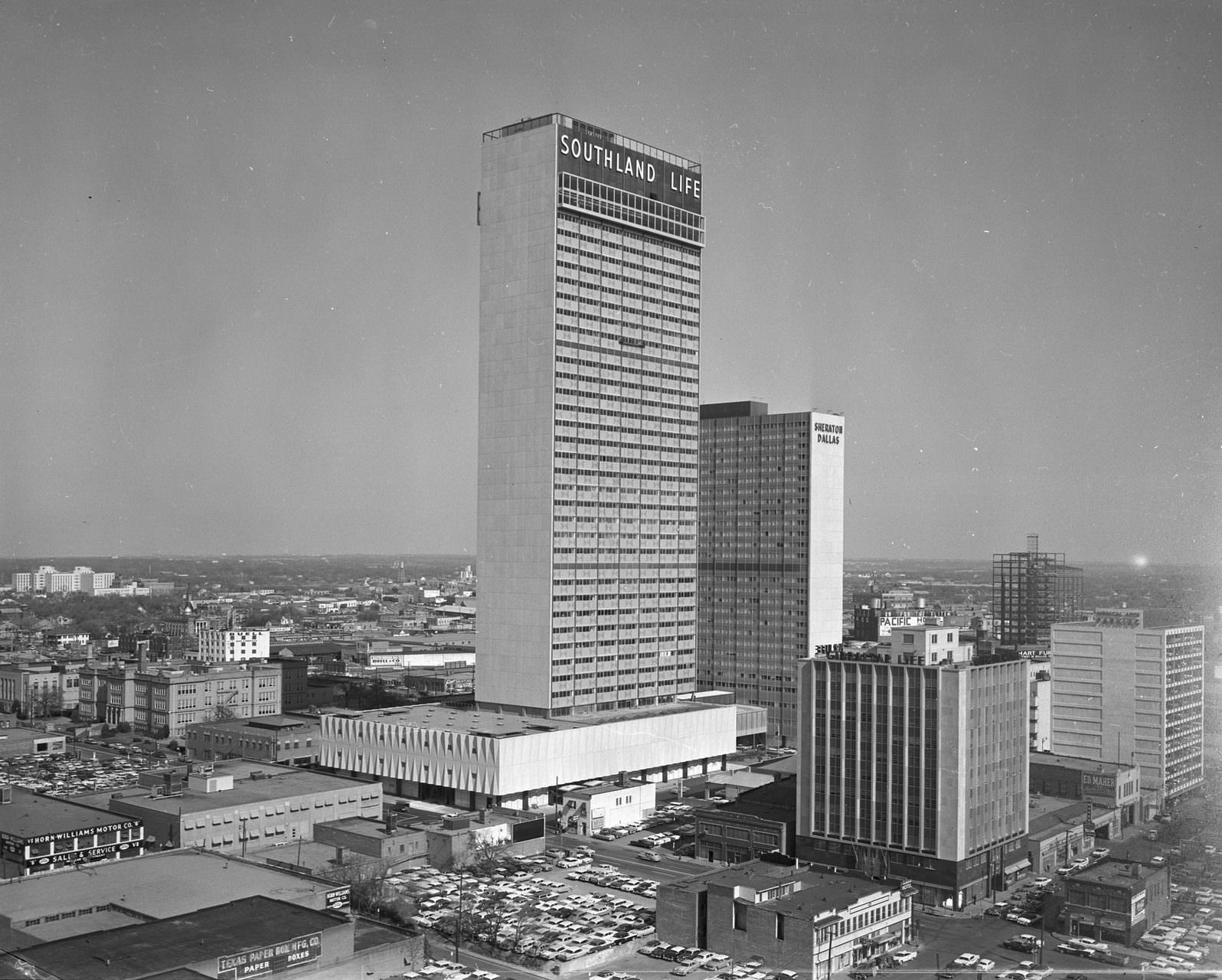 #102 Southland Life and Sheraton Hotel Buildings, 1950