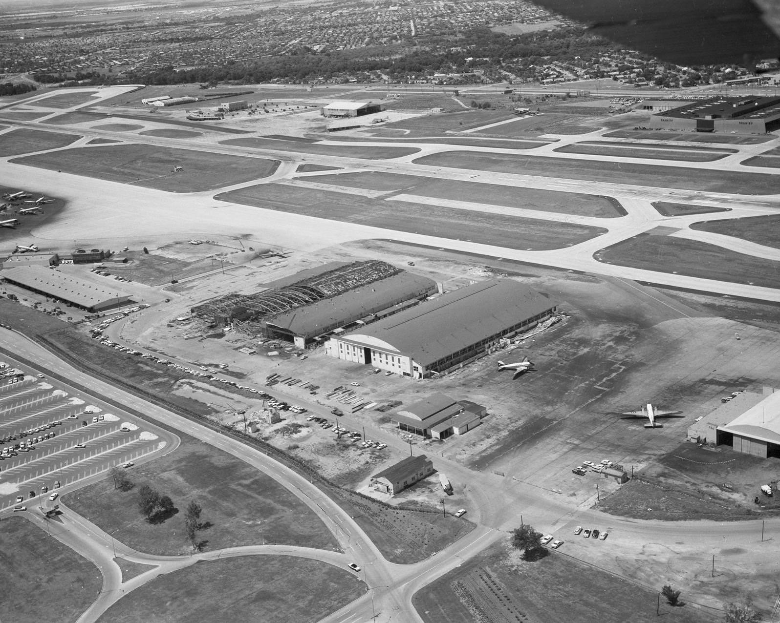 #18 Aerial of Dallas Love Field, 1950s
