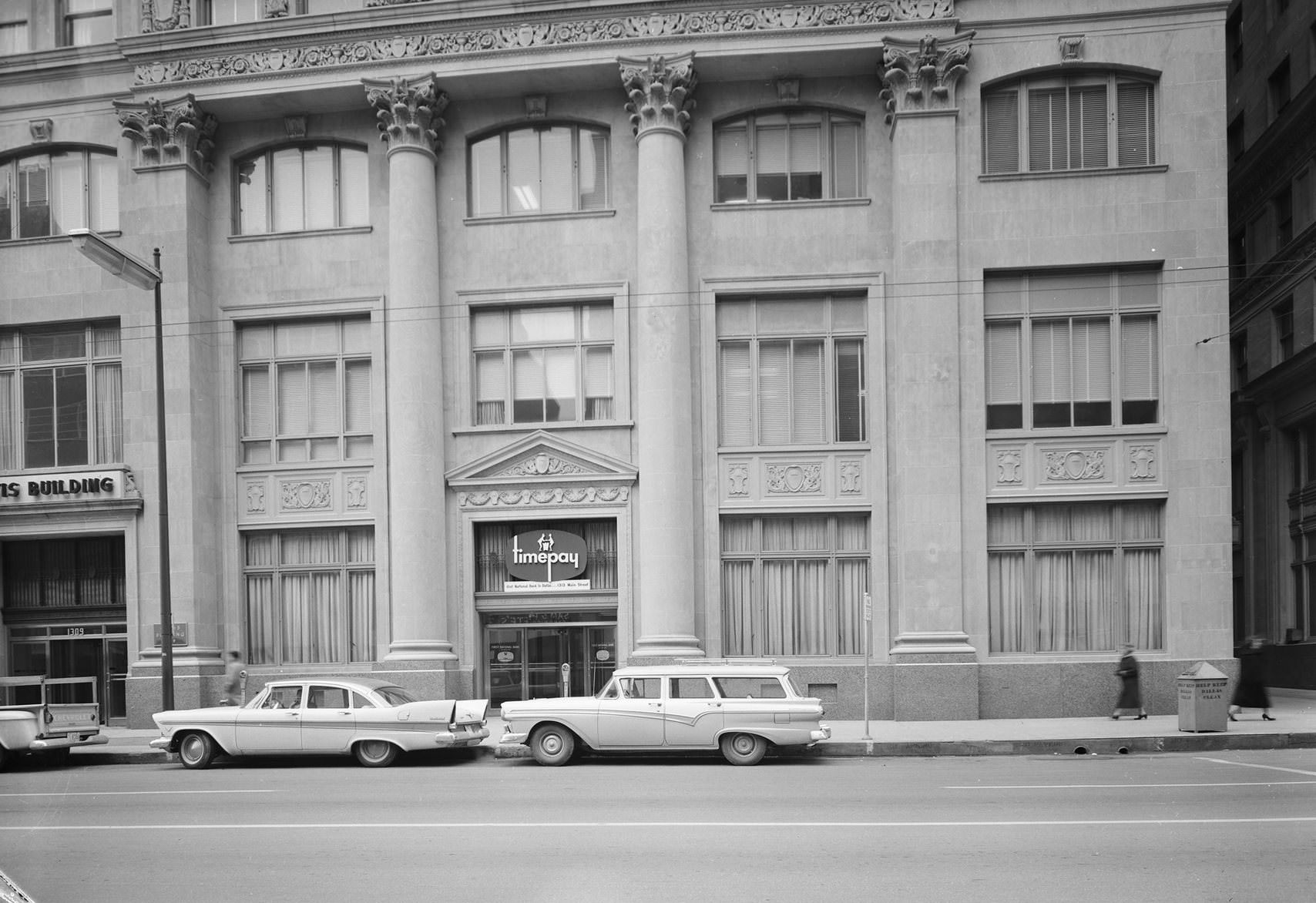 #137 First National Bank building, downtown Dallas, Texas, 1958