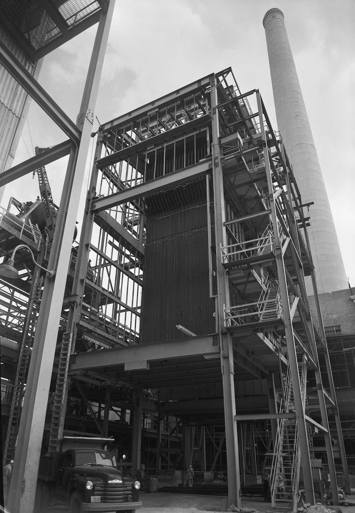 #146 Power plant, downtown Dallas, Texas, 1953