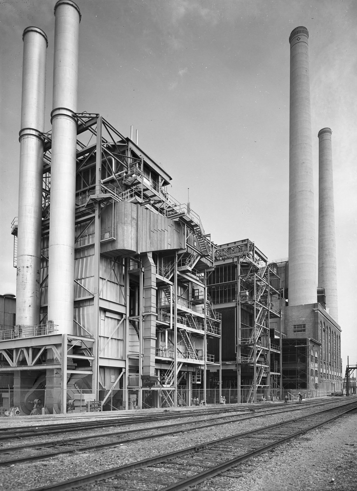 #163 Power plant, downtown Dallas, Texas, 1952