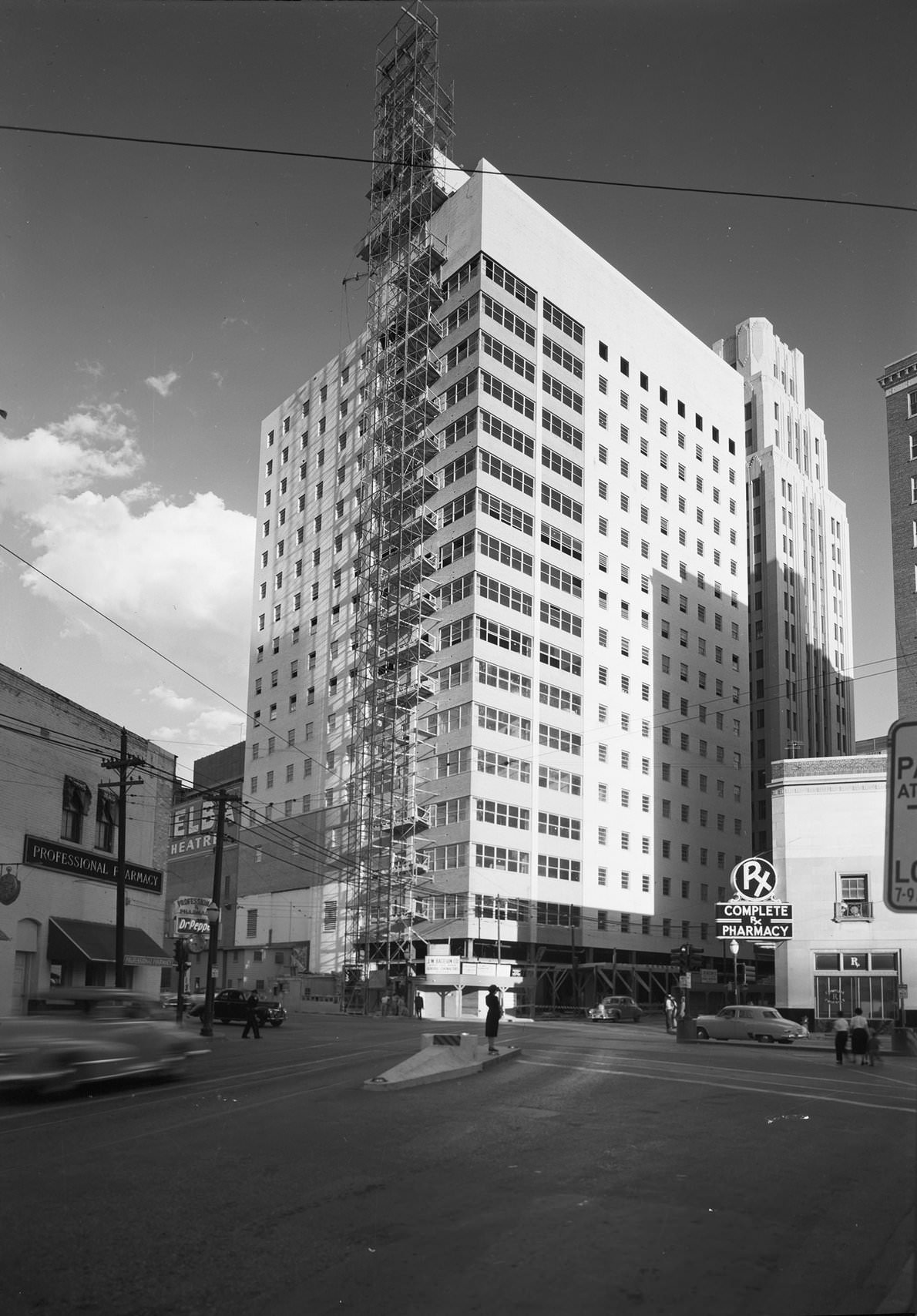 #169 Corrigan Towers under construction, Texas, 1952