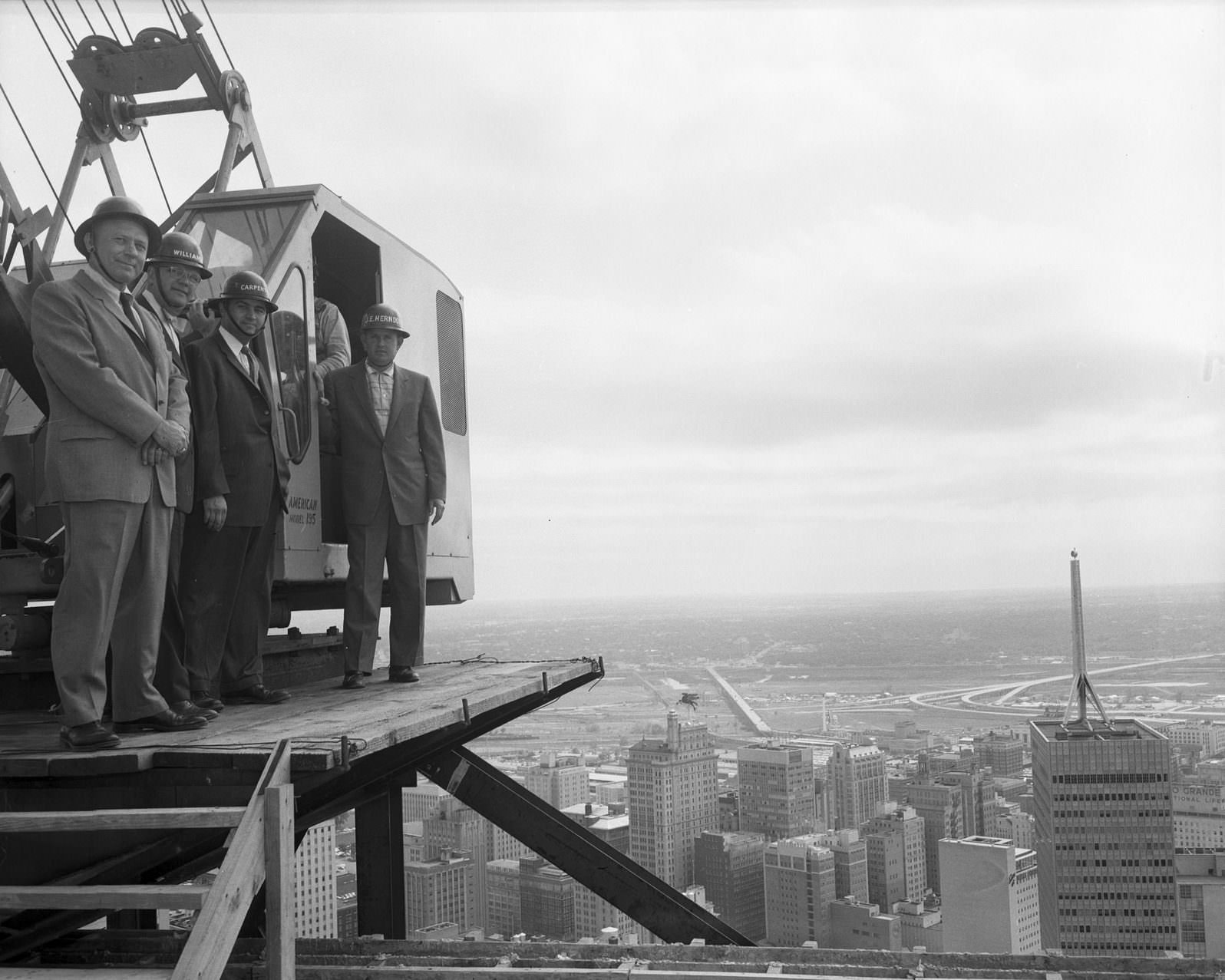 #217 Building under construction, downtown Dallas, 1950