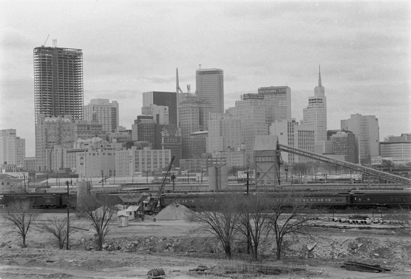 #239 Dallas skyline with construction site, 1959