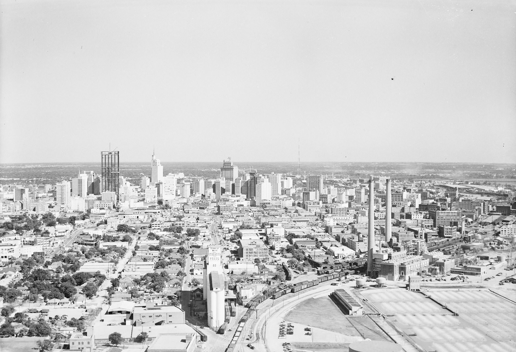 #32 Aerial view, downtown Dallas, Texas, 1953