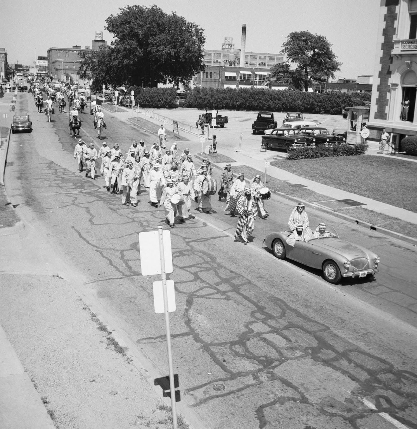 #61 Parade at All State Shriners meeting in Dallas, 1954