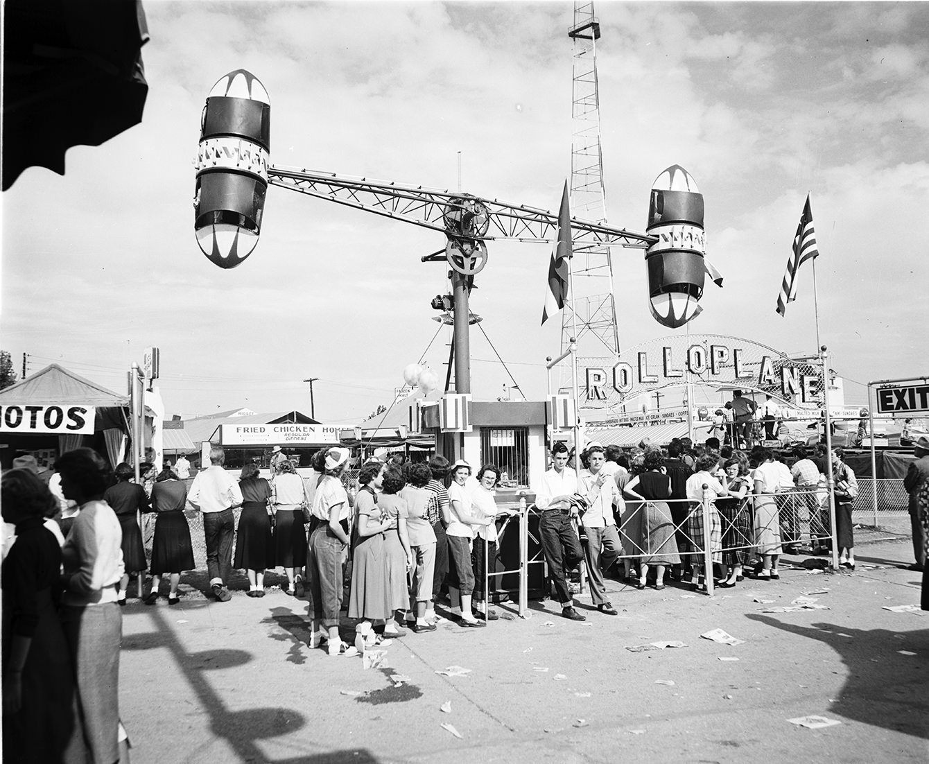 #12 State Fair of Texas Midway ride “Roloplane”, 1950