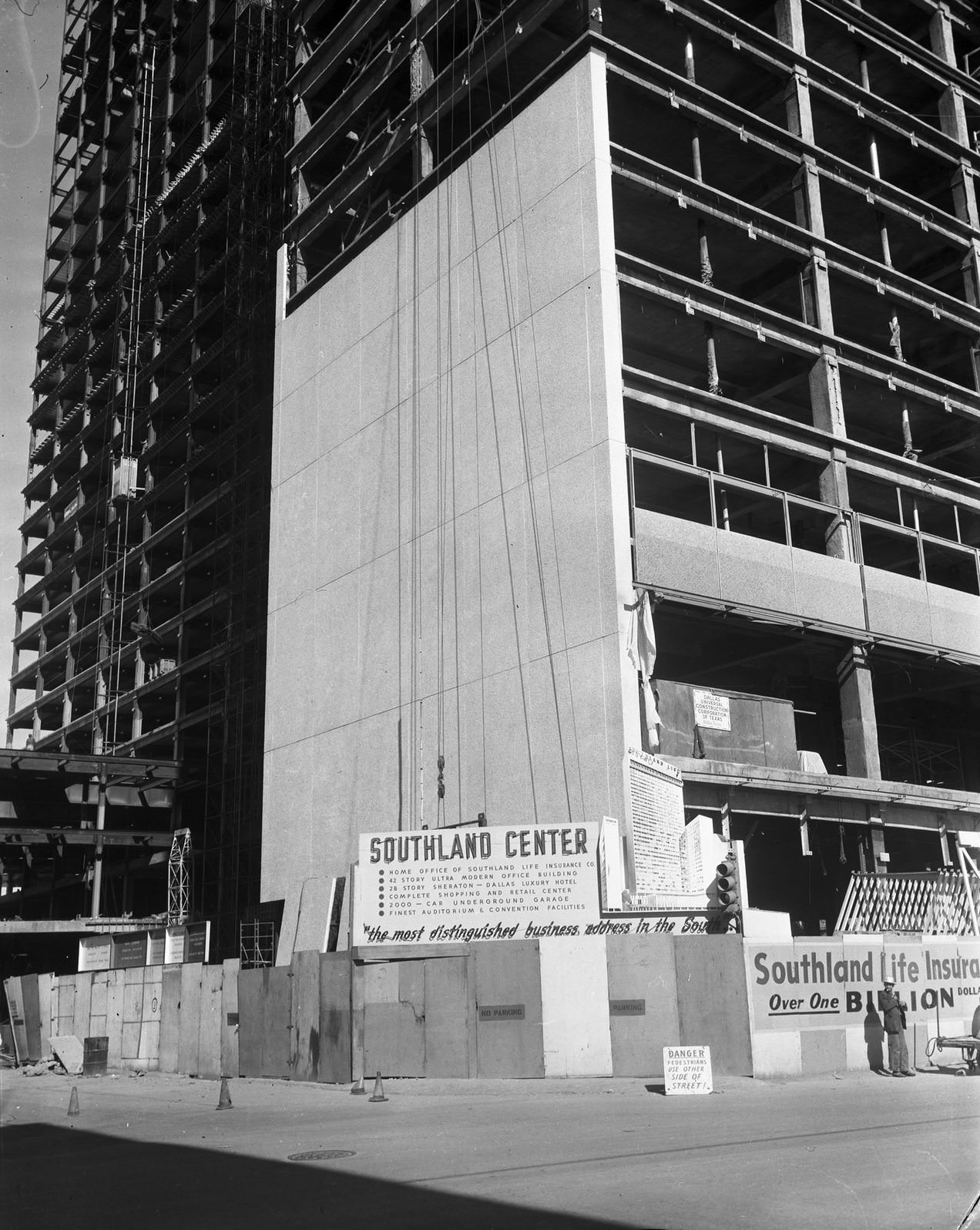 #64 Southland Center under construction, Dallas, 1957