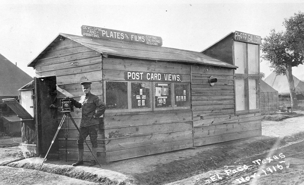 #3 The studio at the 16th Infantry Camp, El Paso, Texas, 1900s