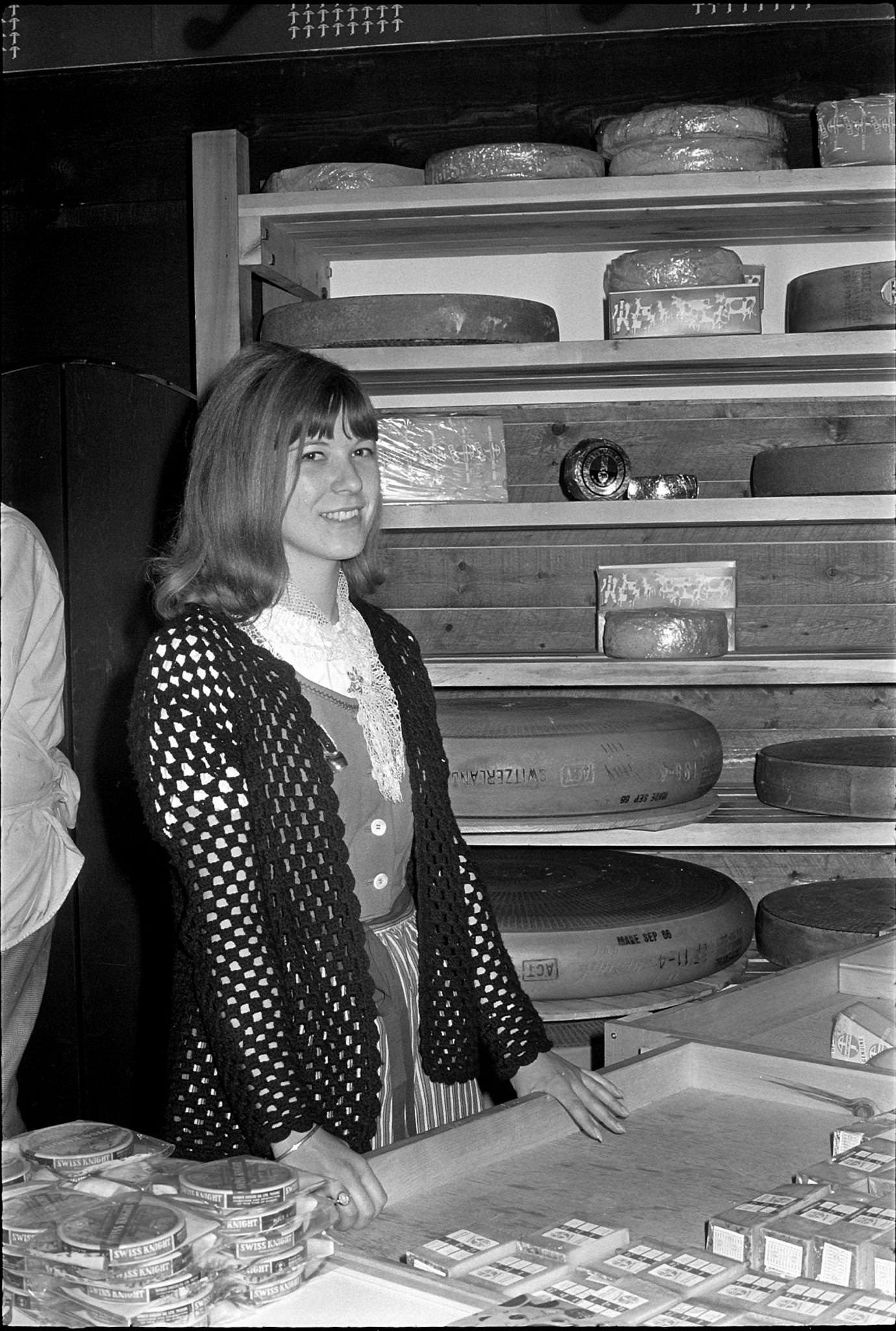 #55 Cheese stand in the Swiss Pavilion at Expo 1967