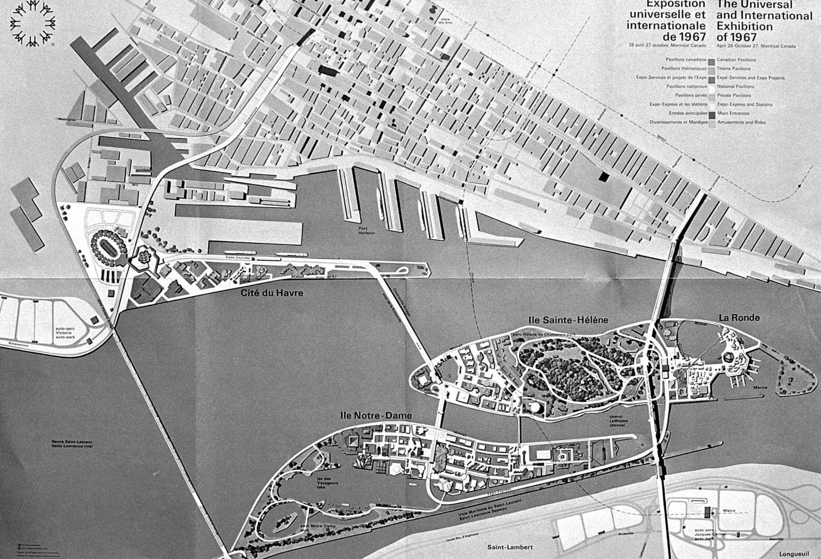#13 Map of the 1967 Expo in Montreal, 1966