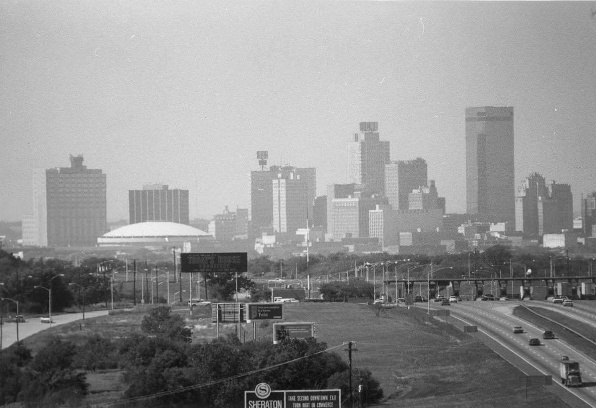 #10 Fort Worth downtown skyline looking northwest, 1969