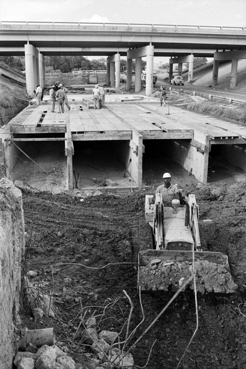 #11 Road construction at Edeville Road and Bridge Street, Fort Worth, Texas, 1968