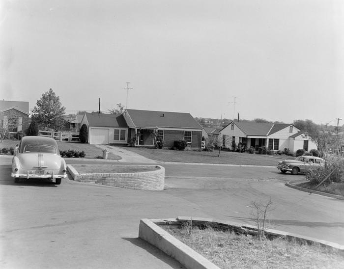 #145 A driveway in Fort Worth, 1950