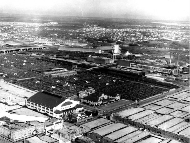 #148 Aerial View of the Fort Worth Stockyards, 1960