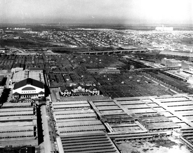 #149 Aerial View of the Fort Worth Stockyards, 1960