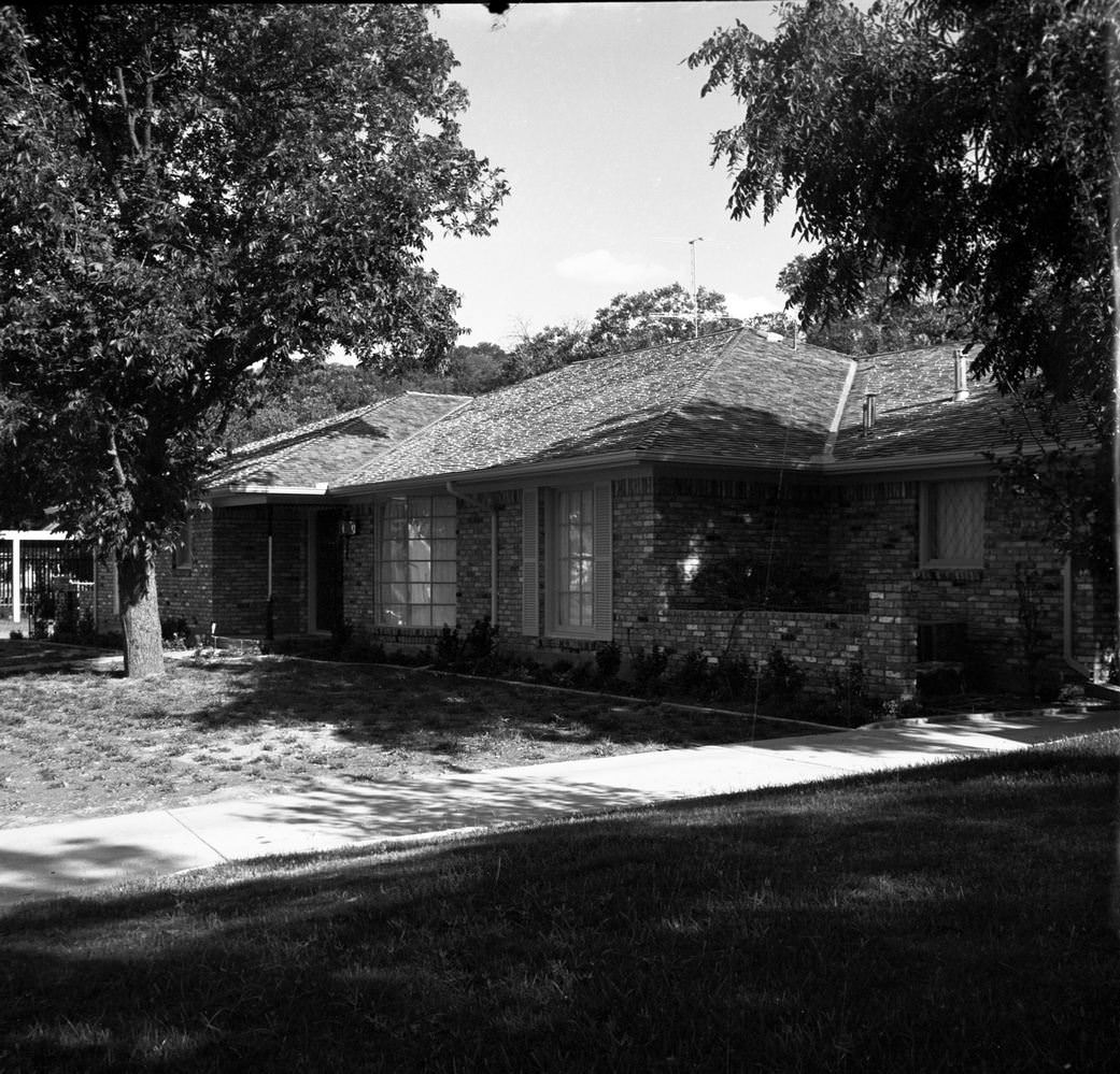 #24 Exterior of a “Show house,” 6349 Juneau Road, Fort Worth, Texas, 1963