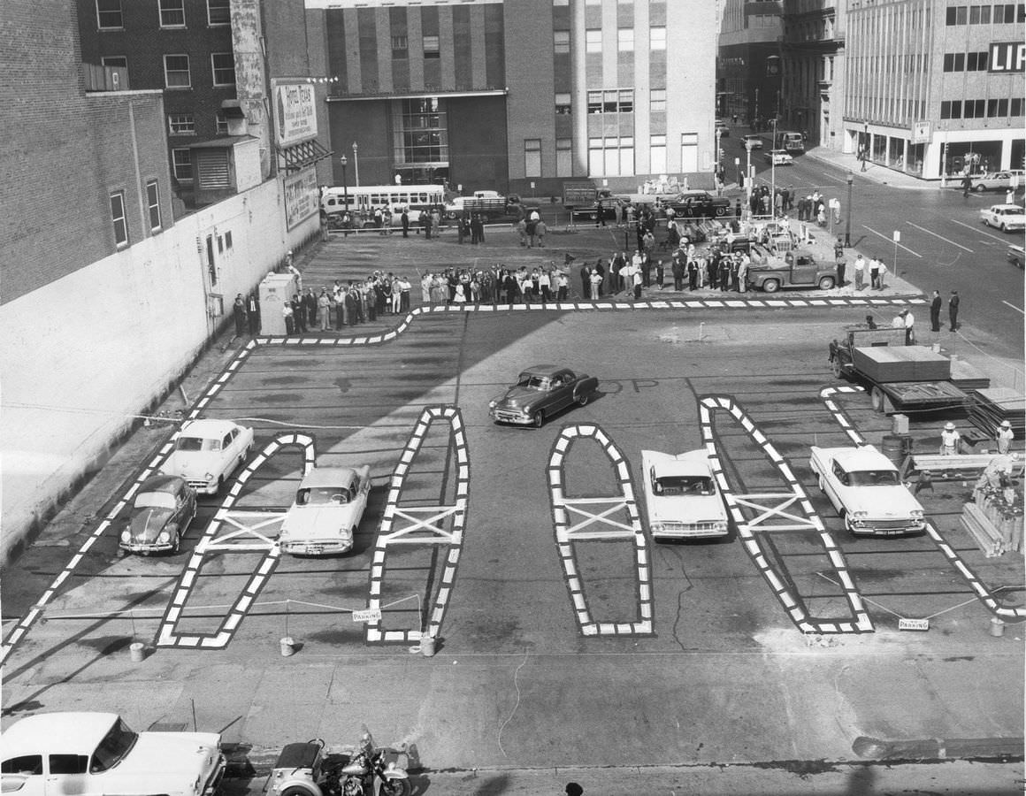 #7 Fort Worth National Bank proposed motor bank, 1960