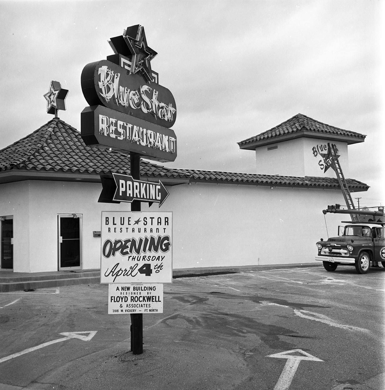 #105 Blue Star Restaurant, 5716 Camp Bowie Boulevard, Fort Worth, Texas, 1963