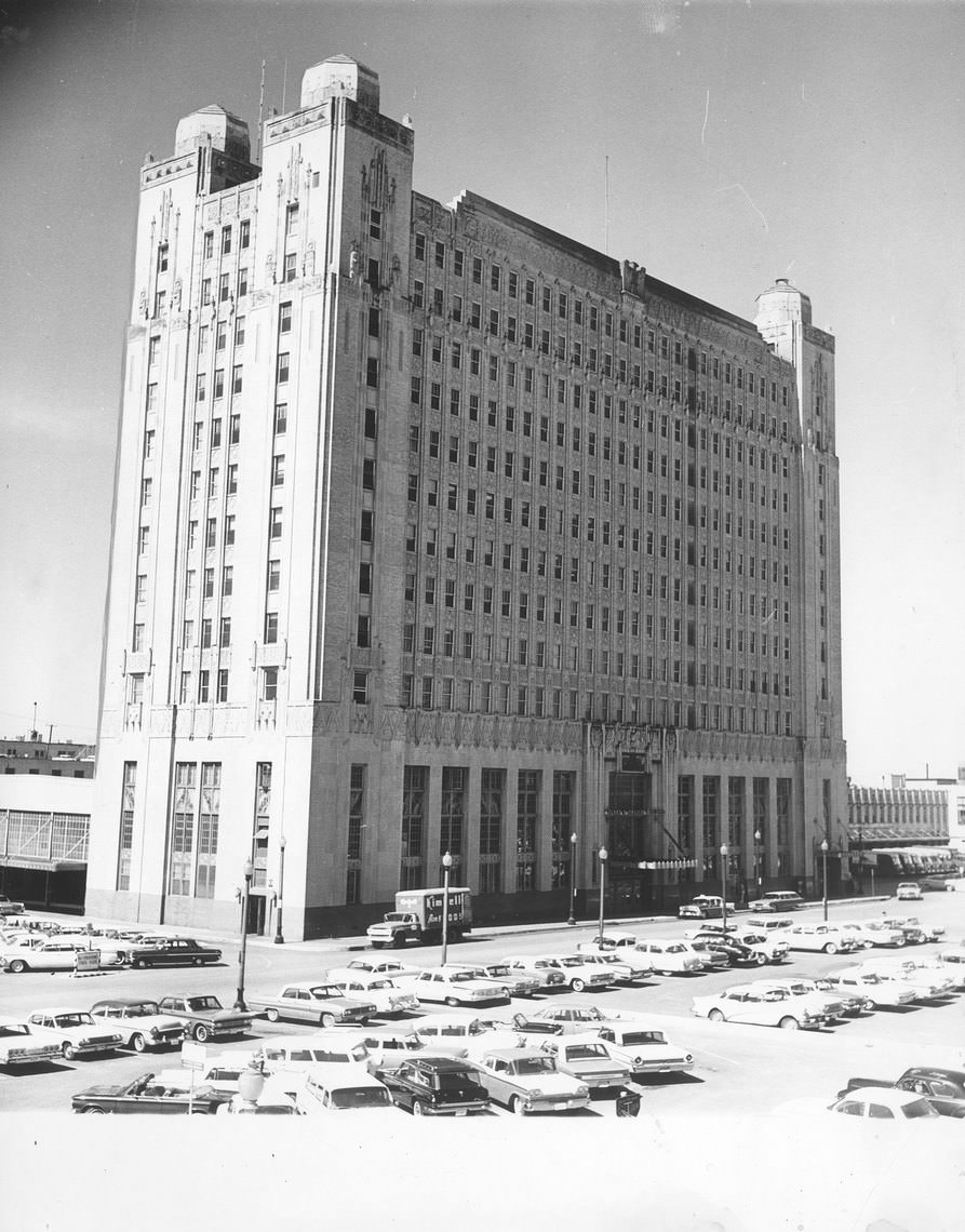#9 Texas & Pacific Railway Station exterior, 1963