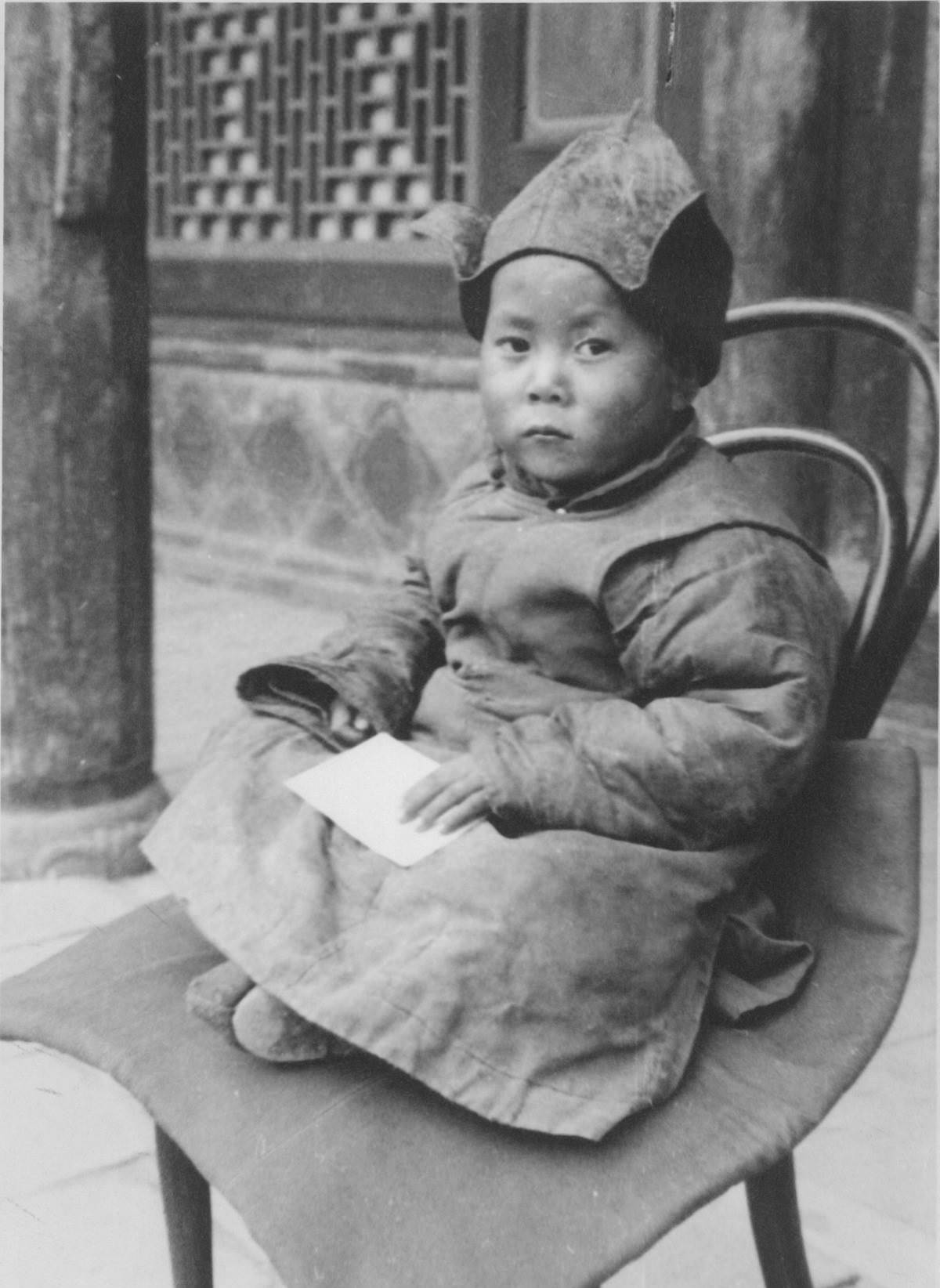 #14 The Dalai Lama, 4 Years Old at Kumbum Monastery, 1939