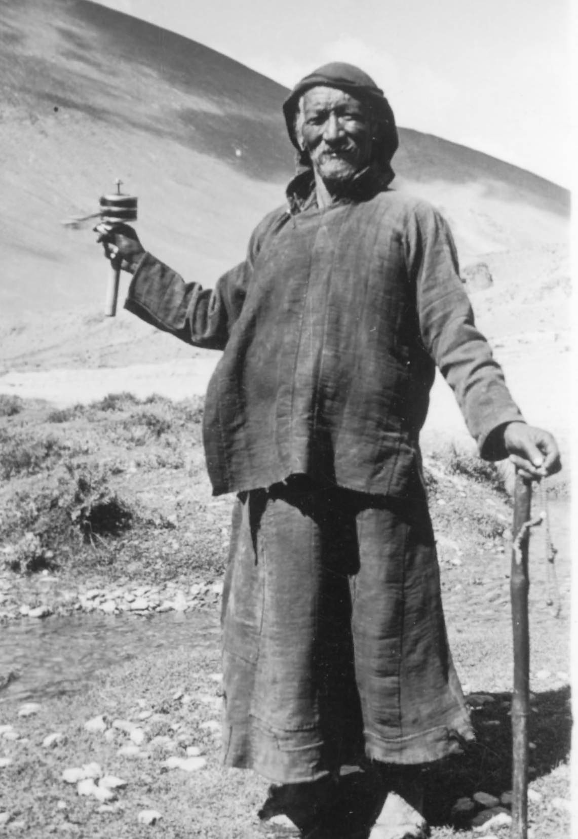 #50 Pilgrim Monk Busily Twirls His Prayer Wheel, 1944