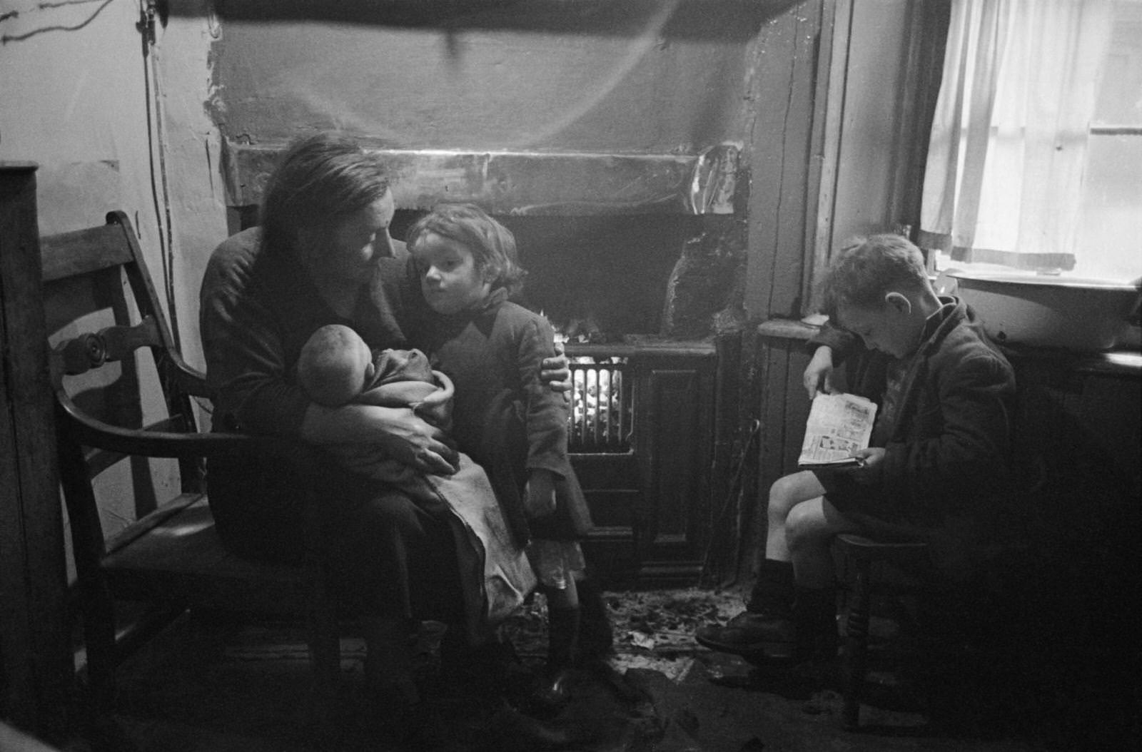 #39 A family at home in the Gorbals area of Glasgow, 1948