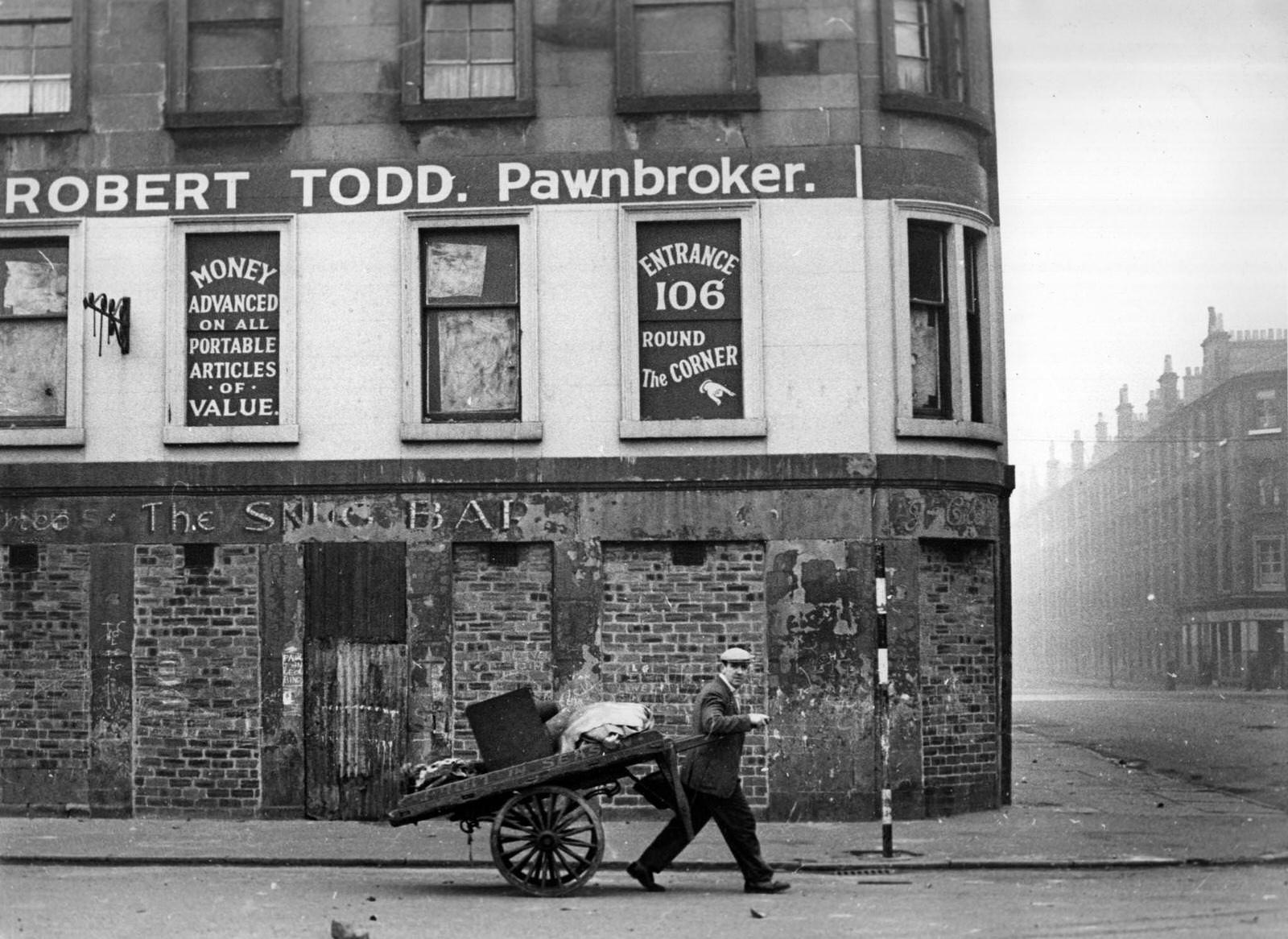 #11 Modern housing in the Gorbals area of Glasgow, some of it under construction, 1960