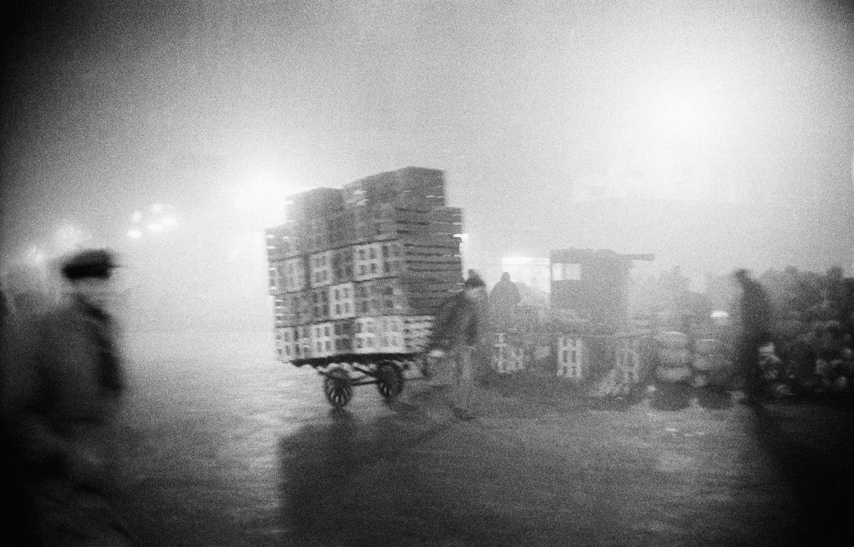#27 Market porters in Les Halles which was the central wholesale market of Paris, 1950