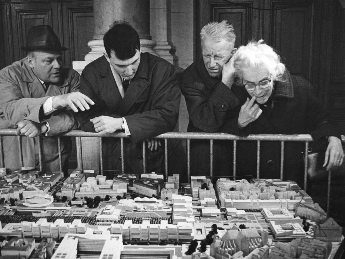 #4 Model of an architectural project for the Halles de Paris, 1960s