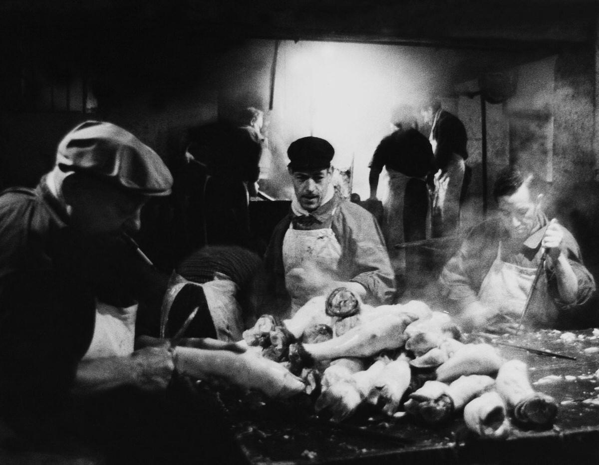 #11 The Halles Of Paris, Pork Foott in Sanval Street, 1960s
