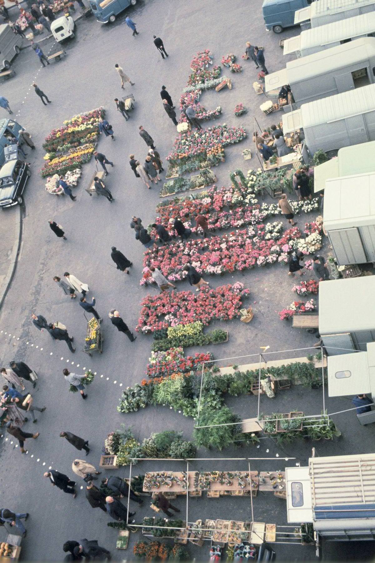 #40 Flower Market pf Les Halles, 1960,