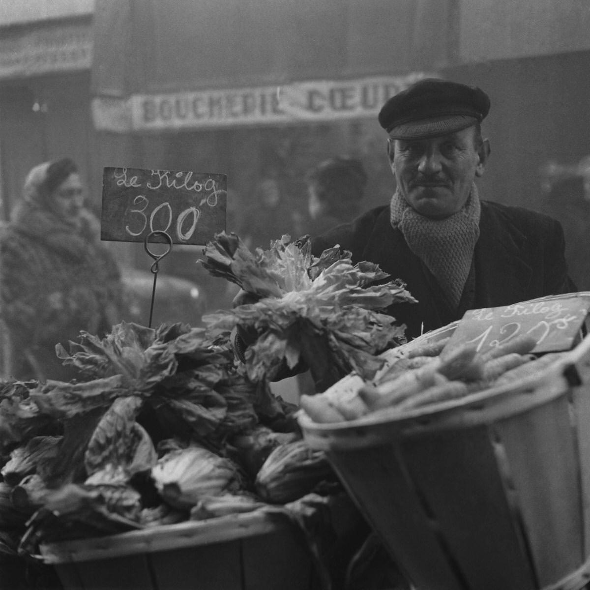 #40 Greengrocers, Les Halles, 1956