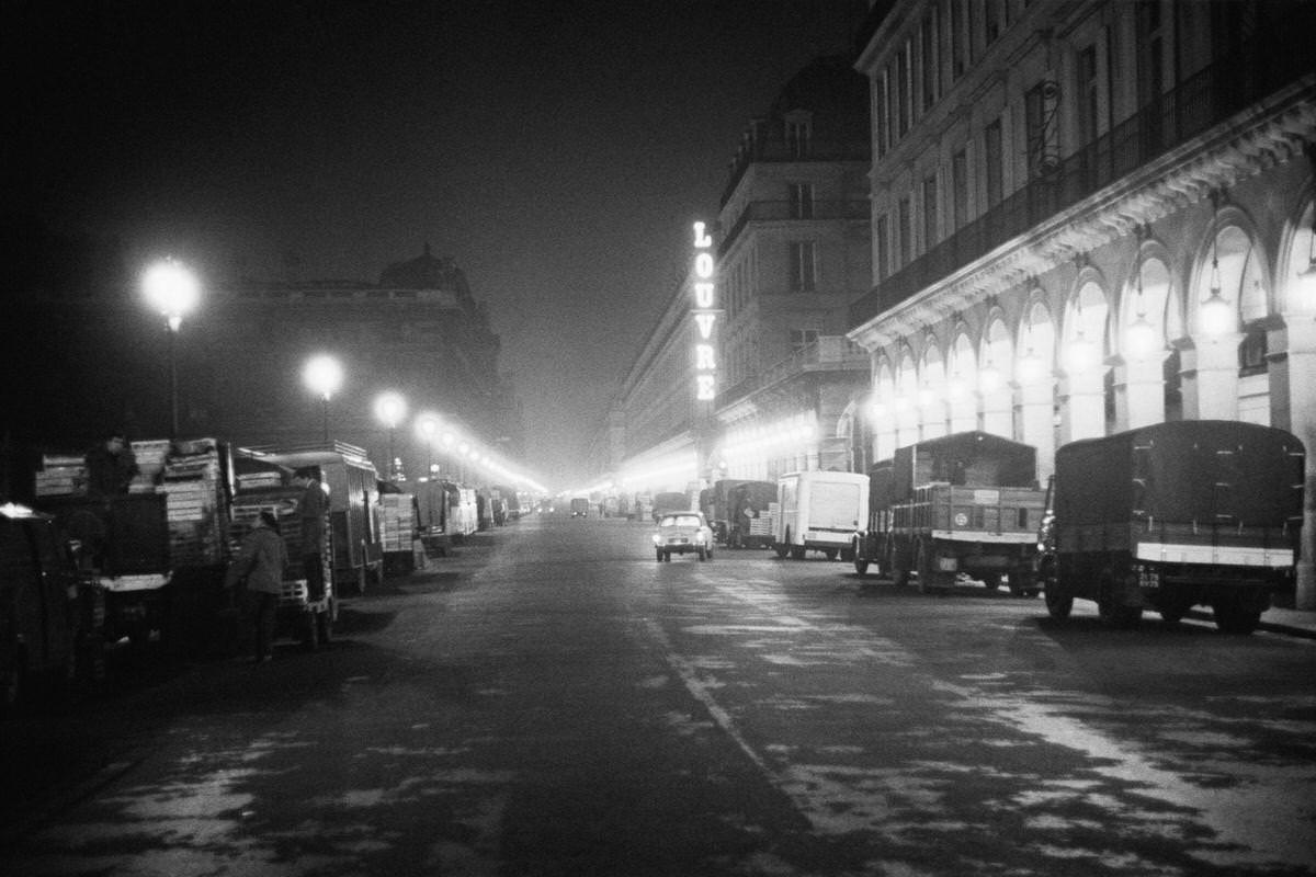 #55 Les Halles of Paris by Night, 1950s