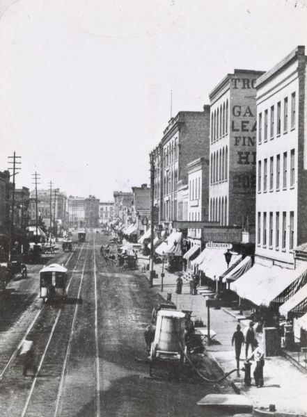 #18 West Water Street seen from Grand Avenue, 1880